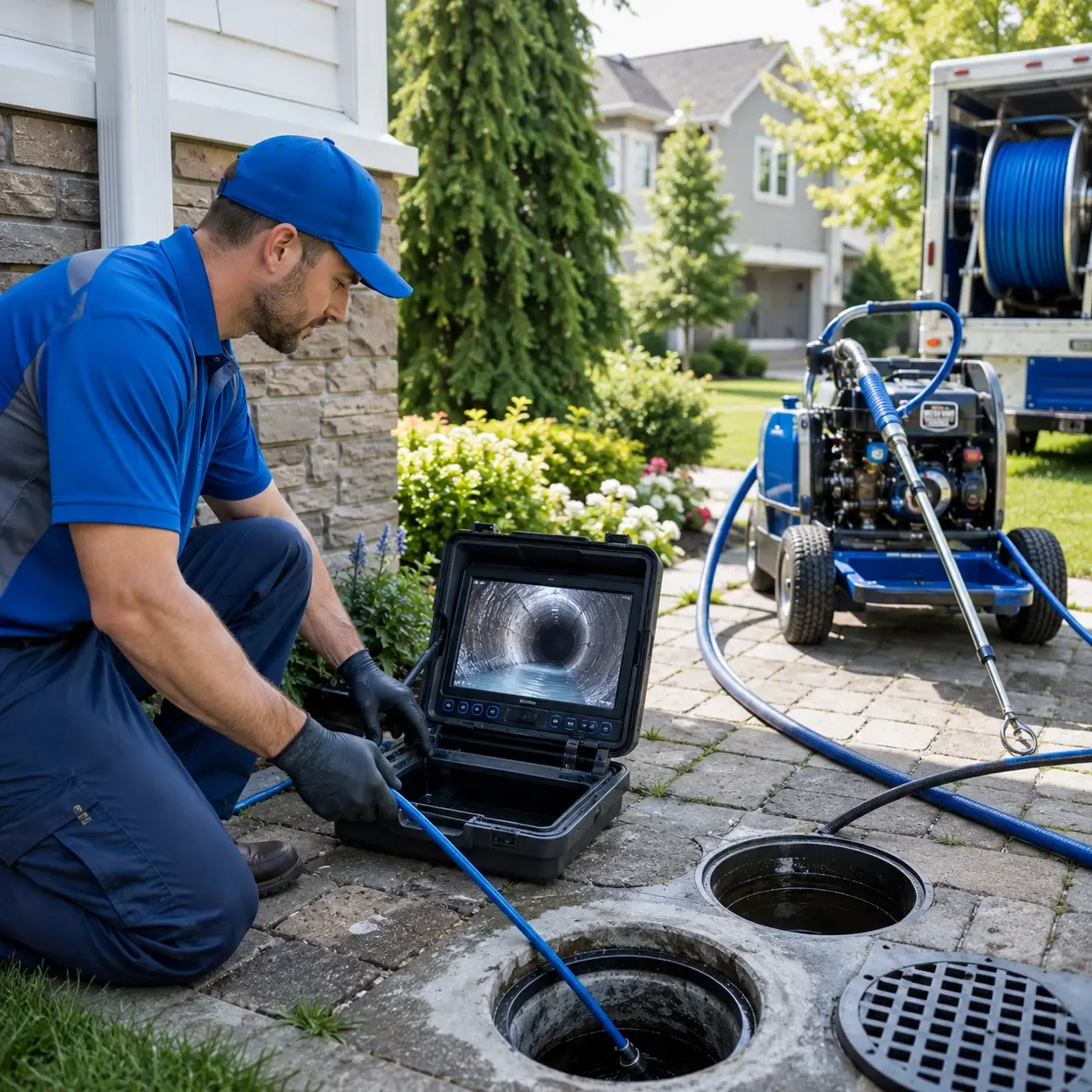 Outdoor drain cleaning professionals serving Andover, NH